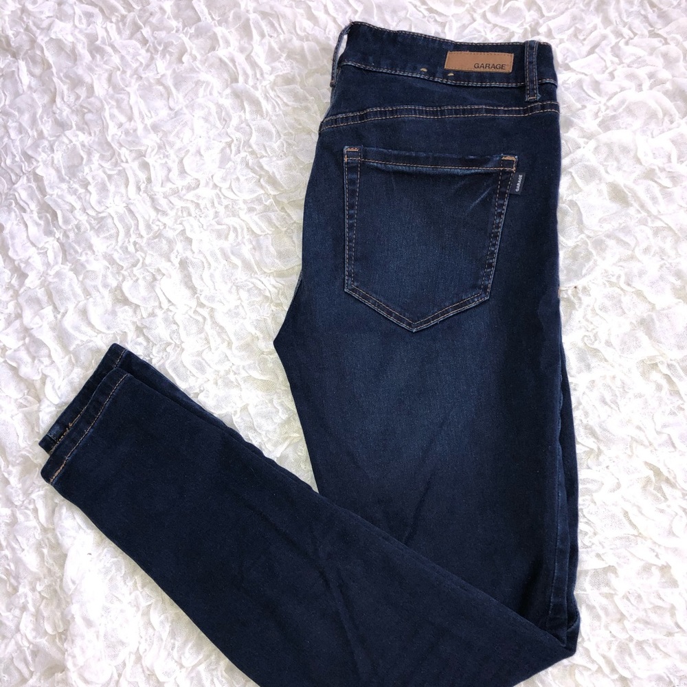 Dark Wash Garage Jeans - Picture 1 of 4
